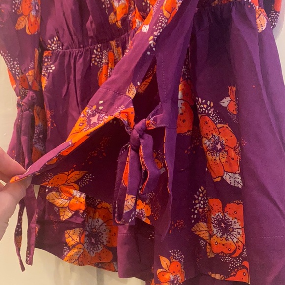 Free People Tuscan Dreams Tunic Blouse Size M - Picture 8 of 10